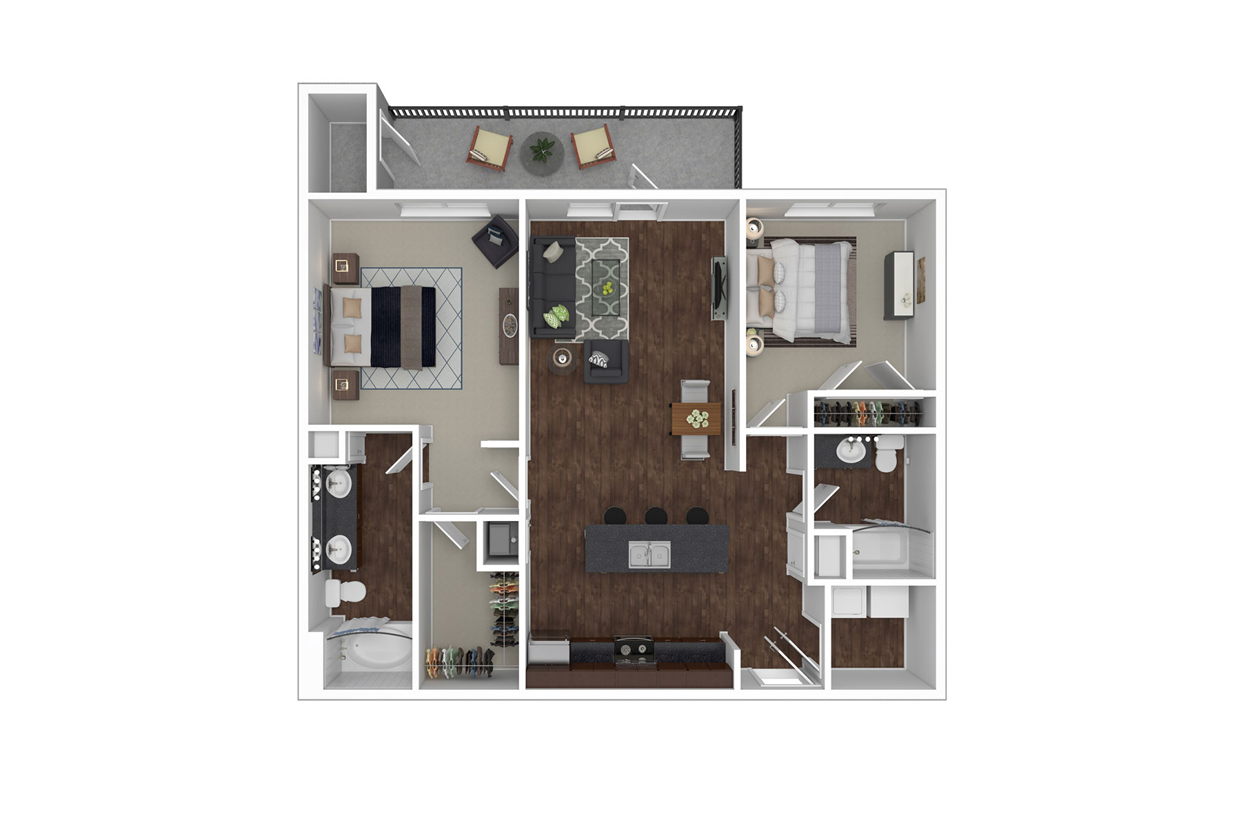 B1 floor plan - Madison at Westinghouse Apartments in Georgetown, TX