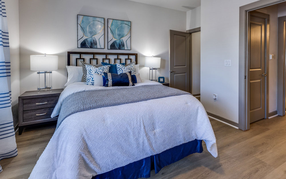 Bright and virbrant Bedroom at our Georgetown Apartments - Madison at Westinghouse