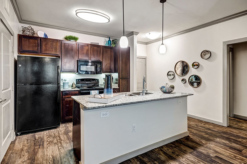 Well lit kitchen - Madison at Westinghouse Apartments in Georgetown, TX